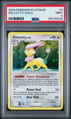 2009 POKEMON PLATINUM #4 DELCATTY-HOLO PSA 9 - Image 1