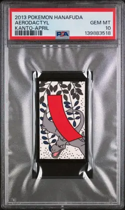 2013 POKEMON HANAFUDA KANTO APRIL AERODACTYL PSA 10 - Image 1