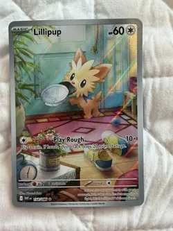 Pokemon TCG Lillipup Full Art 154/086 NM White Flare - Image 1