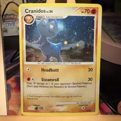 Cranidos LV. 24 DP07 HOLOBLEED Diamond and Pearl Black Star Promo Pokemon TCG NM - Image 1