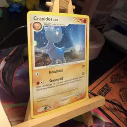 Cranidos LV. 24 DP07 HOLOBLEED Diamond and Pearl Black Star Promo Pokemon TCG NM - Image 3