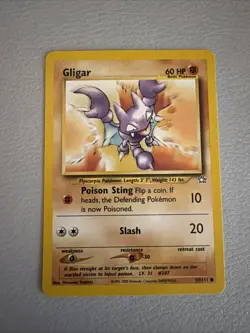 Pokemon Card - Neo Genesis 59/111 - GLIGAR (common) - NM - Free Shipping - Image 1