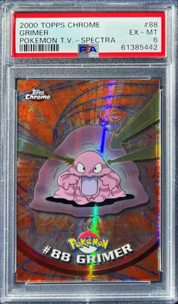 Pokemon - Topps Chrome Series 2 - PSA 6 Spectra Grimer #88 EX-MT - PSA Pop 1!!!! - Image 1