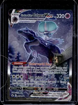 2021 Pokemon SWSH Chilling Reign Shadow Rider Calyrex VMAX #205/198 - Image 1