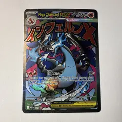 Pokemon Mega Charizard X Ex 023 Me: Mega Evolution Promo 360HP Holo Inferno X - Image 1