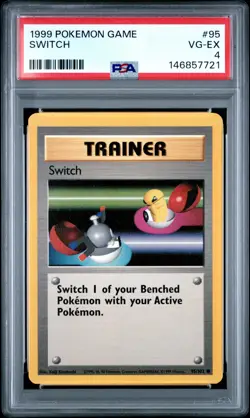 1999 POKEMON BASE SET UNLIMITED #95 SWITCH PSA 4 - Image 1