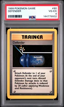 1999 POKEMON GAME #80 DEFENDER PSA 4 - Image 1