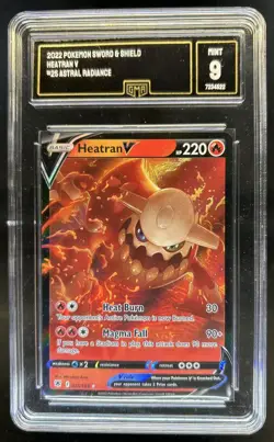 2022 Pokemon SWSH Astral Radiance Heatran V Ultra Rare #025/189 GMA 9 - Image 1