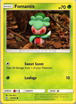 Pokemon TCG Fomantis 15/236 Unified Minds NM - Image 1