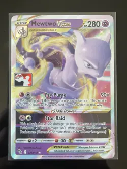 Pokemon Mewtwo VSTAR Prize Pack Series 031/078 Ultra Rare Holo STAMPED - Image 1