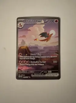 Pokemon TCG Charizard EX 199/165 Scarlet & Violet 151 English NM Condition - Image 1