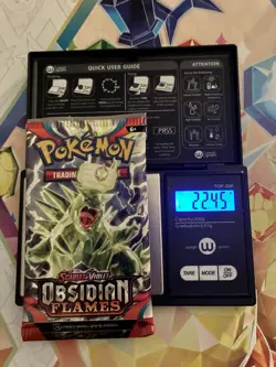 VERY HEAVY! 22.45Gram Obsidian Flames Pokemon TCG Factory Sealed Booster Pack!!! - Image 1