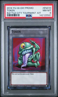 2014 YU-GI-OH! BATTLE CITY TOURNAMENT KIT PROMO #EN010 TOKEN PSA 8 - Image 1