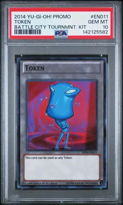 2014 YU-GI-OH! BATTLE CITY TOURNAMENT KIT PROMO #EN011 TOKEN PSA 10 - Image 1