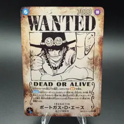 Ace SP Wanted Card OP13-119 Japanese One Piece TCG Alt Art Rare - US Seller NM - Image 1