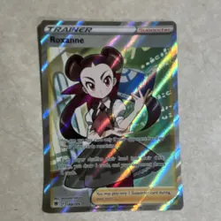 Pokemon Roxanne Ultra Rare Full Art Trainer Holo Astral Radiance 188/189 Card - Image 1
