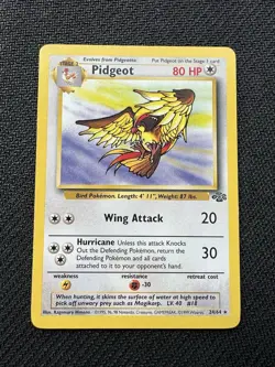 Pokemon Card Pidgeot 24/64 Jungle Non Holo Rare WOTC LP - Image 1