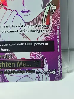 Bandai One Piece CCG Boa Hancock You'll Frighten Me... OP14-118 Event Holo Card - Image 4