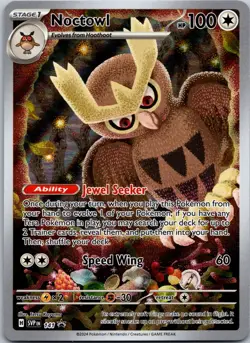 Pokemon Noctowl 141 Promo Card w/ Sleeve and Top Loader - Image 1