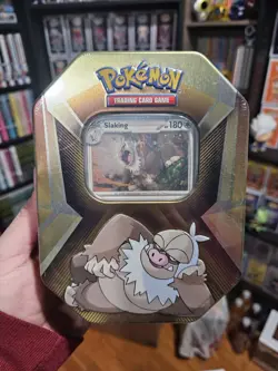 Pokemon TCG: trading Card Game Brand New Factory Sealed Slaking Tin - Image 1