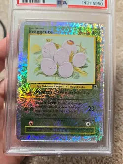 Psa Graded Reverse Holo Legendary Collection Exeggcute Pokemon Card 75/110 - Image 2