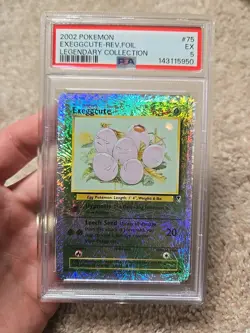 Psa Graded Reverse Holo Legendary Collection Exeggcute Pokemon Card 75/110 - Image 3