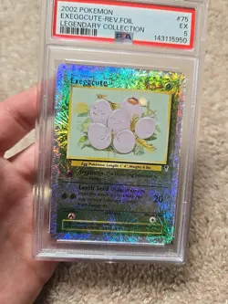 Psa Graded Reverse Holo Legendary Collection Exeggcute Pokemon Card 75/110 - Image 4