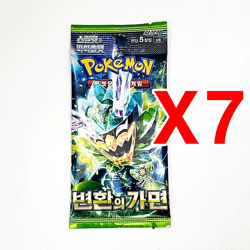 7+1 PACKS Twilight Masquerade+Random Pokemon Cards Mask of Change Booster Korean - Image 2