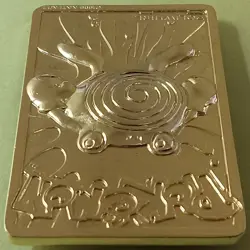 Loose 1999 Burger King Pokemon 23K Gold Plated Poliwhirl Card - Image 5