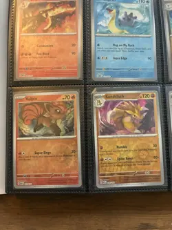 Prismatic Evolutions Eevee Binder With 27 Pokemon 151 Reverse Holos Card Lot NM - Image 5