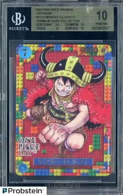2025 One Piece Promos JPN P110 Monkey D. Luffy Premium Card BGS 10 PRISTINE - Image 1