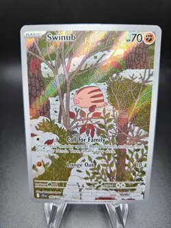 Swinub 165/159 Sv09: Journey Together Illustration Rare Pokemon Card TCG NM - Image 1