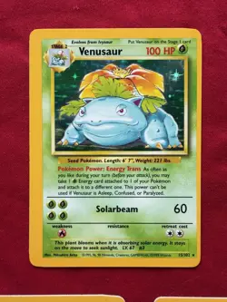 Venusaur 15/102 Blastoise 2/102 Base Set Unlimited Holo Rare Card WOTC NM - Image 3