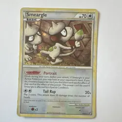 Pokemon Smeargle Undaunted Holo Rare 8/90 Basic Card 70 HP Tail Rap Portrait - Image 1