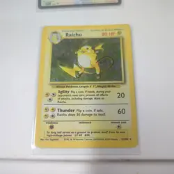 Pokemon TCG Raichu Base Set Holo Rare Card 14/102 - Image 2