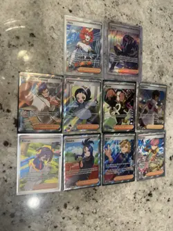 Lot of Ten Random Pokemon TCG Full Art Trainer Cards Near Mint W/ One SIR - Image 2