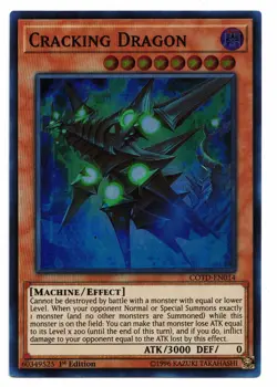 Yu-Gi-Oh Card: Cracking Dragon COTD-EN014 Super Rare 1st Edition! NM - Image 1
