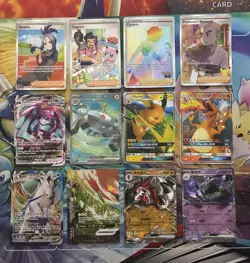 Pokemon Card Lot Full Art Alt Art Fire Charizard Raichu - Image 1