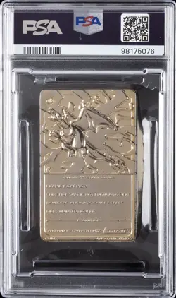 1999 BURGER KING POKEMON GOLD CARDS CHARIZARD PSA 9 - Image 2