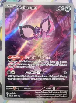 Pecharunt 129 Sv: Scarlet & Violet Promo Cards Holo NM - Image 1