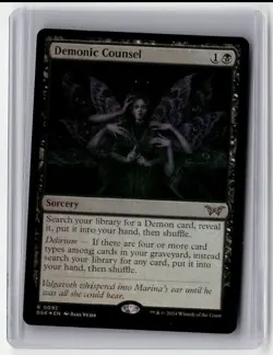 2024 MTG - Duskmourn: House of Horror - Demonic Counsel Rare Foil - Image 1