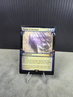 Storm of Saruman M 0523 LP Foil Showcase Scrolls MTG Lord Of The Rings Mythic! - Image 1