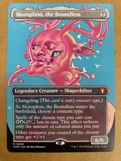 MTG 1x BORDERLESS Morophon, the Boundless 669 Commander Masters Magic the x1 NM - Image 1