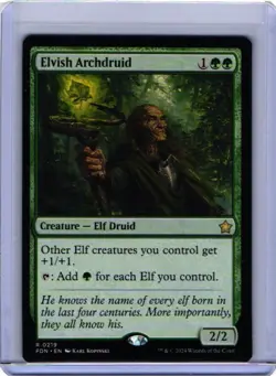 x1 Elvish Archdruid R MTG Foundations M/NM, English - Image 1