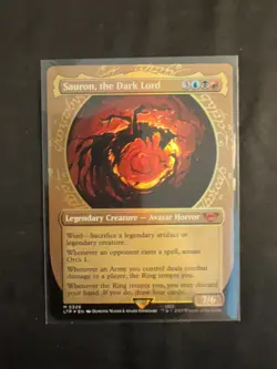 MTG Sauron, the Dark Lord *SHOWCASE FOIL* The Lord of the Rings 0329 NM - Image 3