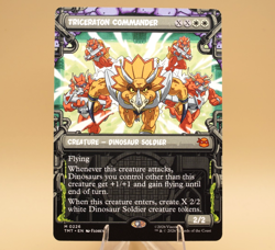 Triceraton Commander | 226 | Mythic | Showcase | Regular | TMNT | MTG - Image 1