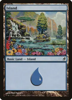 MTG Magic the Gathering 1x SP FOIL Island (Ron Spears #287) - Lorywn x1 - Image 1