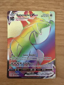 Pokemon Salamence VMAX Darkness Ablaze Rainbow Rare 194/189 Near Mint NM - Image 1
