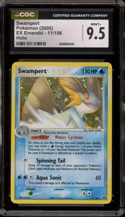 Pokemon Swampert EX Emerald Holo Rare #11 CGC 9.5 - Image 1