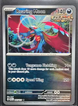 Roaring Moon 065/131 Prismatic Evolutions Reverse Pokeball Pattern Pokemon 2025 - Image 1